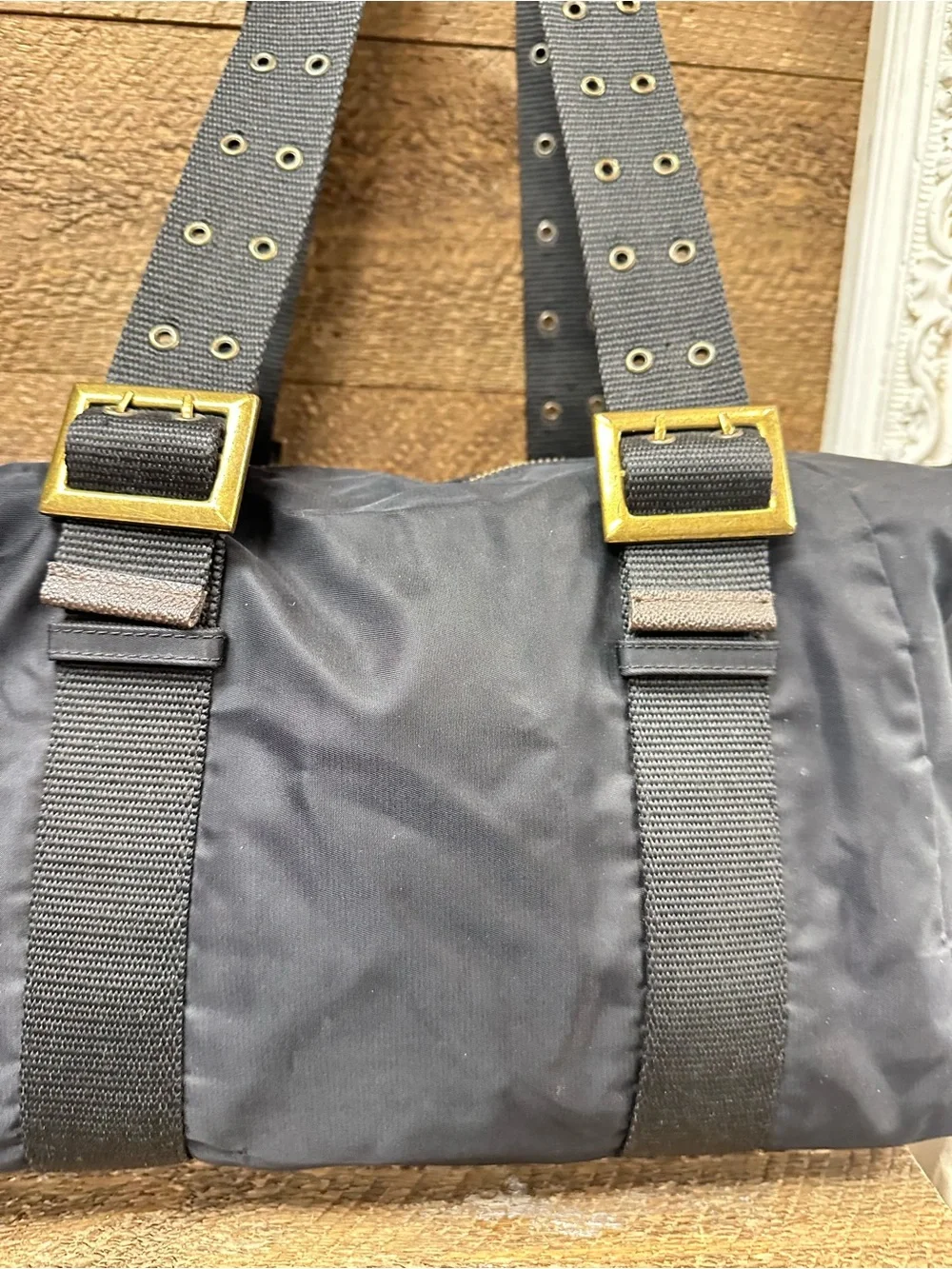 Un Après-Midi De Chien Paris Black Nylon Tote Bag